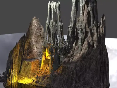 Dark Moria ore Tower 6 3D model