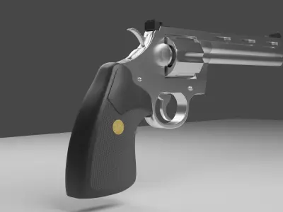Revolver Colt Python 357 3D model