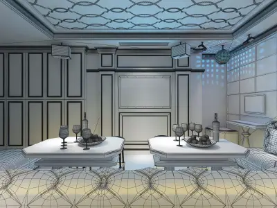 VIP Private Cinema 3D model