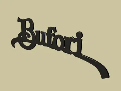 Bufori car logo Free 3D model