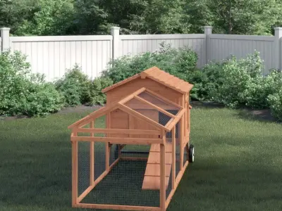Bayer Feet Chicken Coop -Chicken Run 3D model