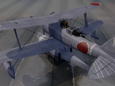 Mitsubishi F1M2 Zerokan - aka Pete 3D model