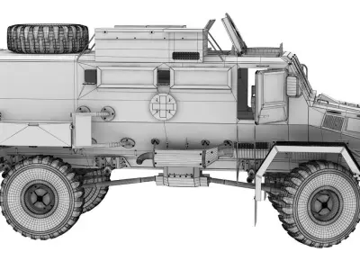Rinkhals military vehicle 3D model