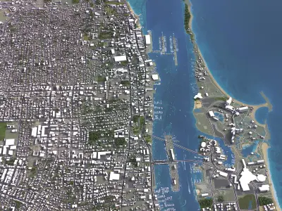 Nassau Low-poly 3D model