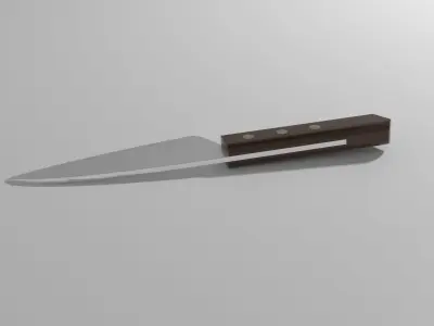 Kitchen Chefs Knife Free low-poly 3D model