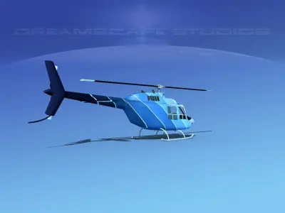 Bell 206 JetRanger V07 3D model