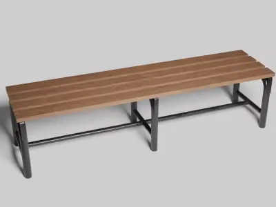 Garden Chair Low-poly 3D model get