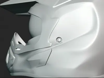 Off Road Helmate Low-poly 3D model