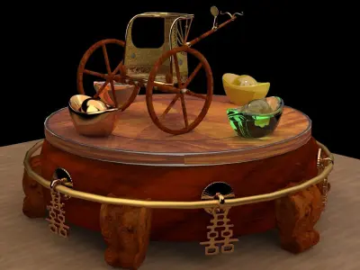 King Tut Chariot  3D model