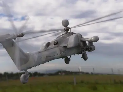 Havoc mi-28 vr Low-poly 3D model