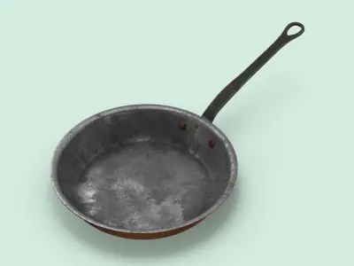 Classical Cookware Dirty - Skillet 10.2 inches 3D model