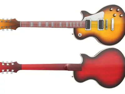 Electric Guitar Part 2 Low-poly 3D model