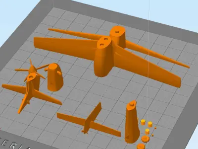 Replica of the A-29 Super Tucano aircraft 3D print model