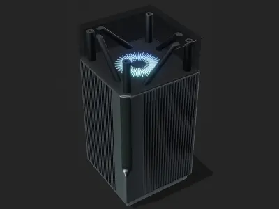 Futuristic Powerful WiFi Router 3D model