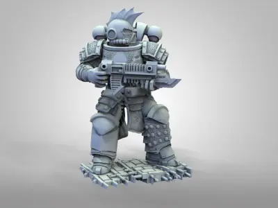Son of the snake with Bolter 3D print model