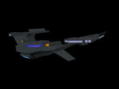 31 Science Destroyer Low-poly 3D model
