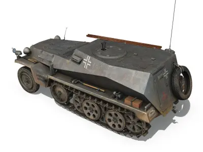 SD KFZ 253 - Beob Pz Wg - StuG Abt 191 3D model