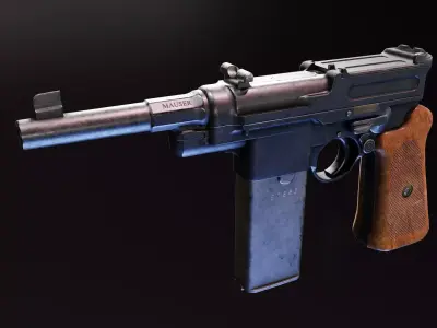 Mauser 06 08 Low-poly 3D model