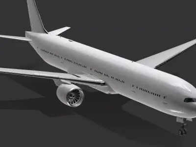 Download 3D Model of Boeing 777-300 3D model