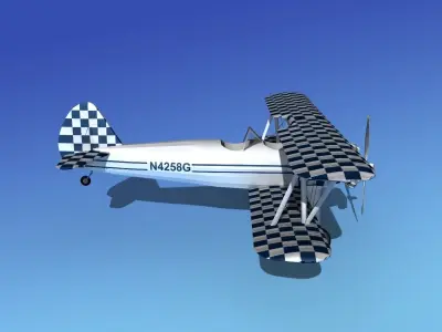 Stearman PT-17 Kaydet V18 3D model