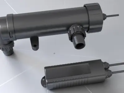 Fish Tank Lamp Filter showcase High detailed 3d model Low-poly 3D model