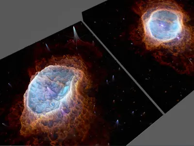 Low Res James webb deep sky object 3d software analysis Free 3D print model