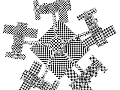 Children carousel Planes 3D model