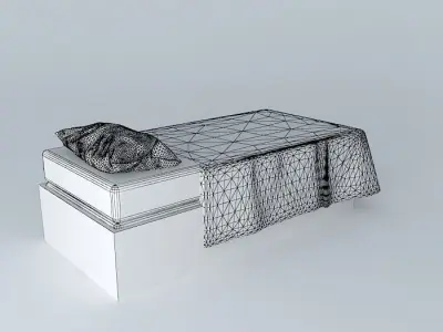 Single Bed - Simple Free 3D model purchase