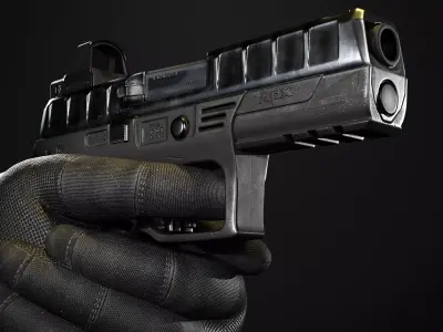 Game ready Beretta APX Gen 1 Realistic 3D Model Low-poly 3D model