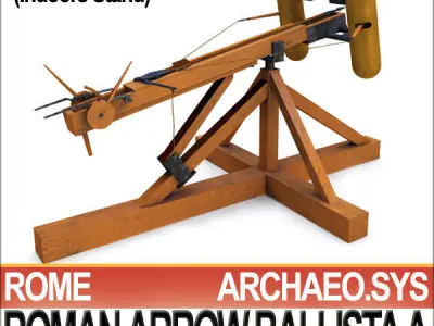Roman Arrow Ballista Model A 3D model
