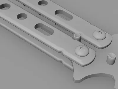Butterfly Knife 3D model