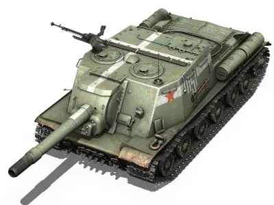 ISU-152 - 1151 -Soviet heavy self-propelled gun 3D model