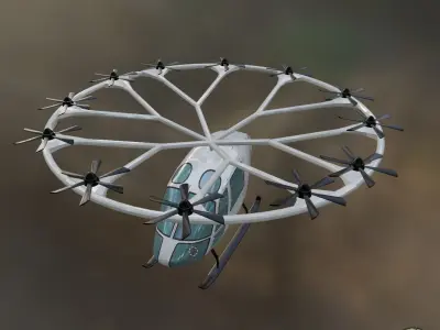Volocopter passenger drone 3D model