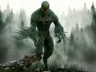 Forest Beast Low-poly 3D model