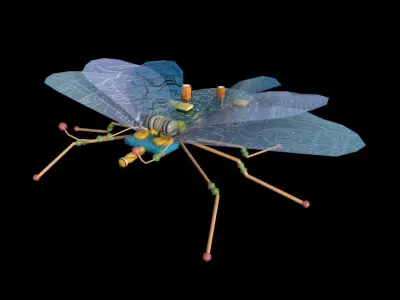 Spy Bug Low-poly 3D model
