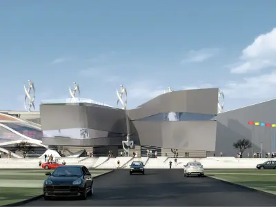 Sports Complex 01 Low-poly 3D model