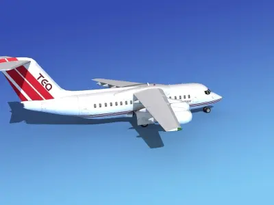 BAe 146-200 Trans Europe 3D model