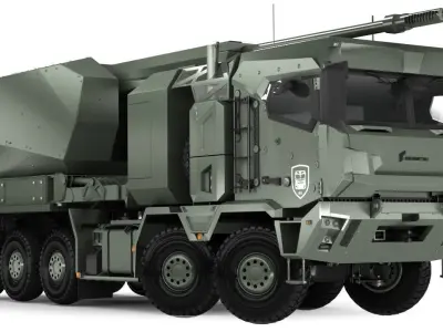 HX3 self propelled howitzer 3D model