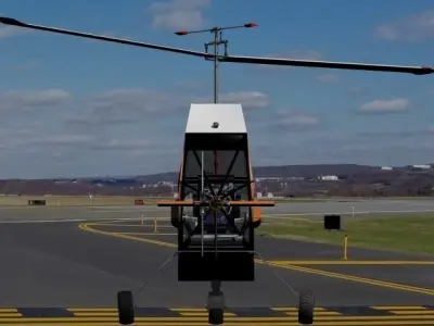 Wren ultralight helicopter 3D model