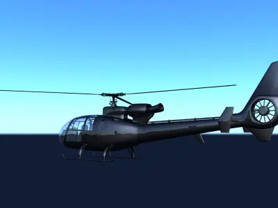 3D model Airbus Helicopter H130 Low-poly 3D model