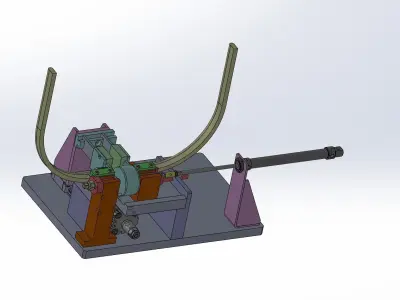 E type spring pack assembly machine 3D model