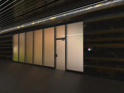 Showroom Low-poly 3D model