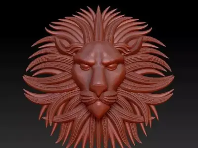 lion head 3D model