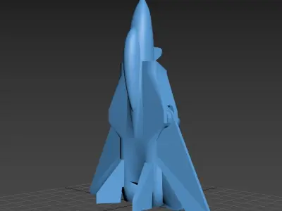 Printable fighter toy and key ring 3D print model