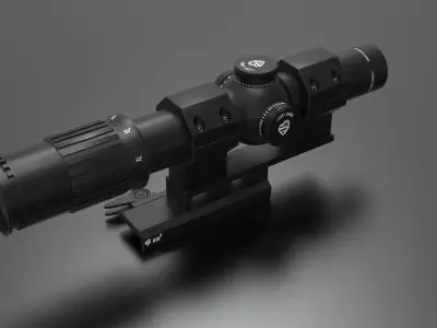 Leupold Mark 6 LPVO Low-poly 3D model