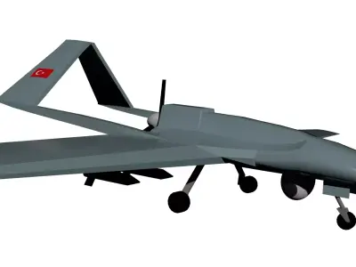 Bayraktar TB2 Turkish drone 3D model