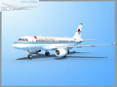 Falcon3D A319 America West Airlines 3D model