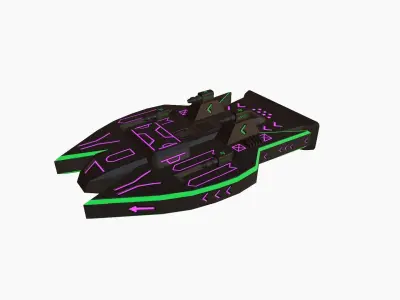 Space Force Green - PBR Low-poly 3D model