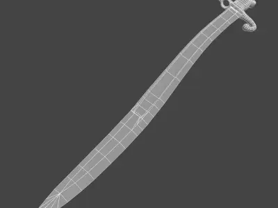 Bayonet sword 3D model