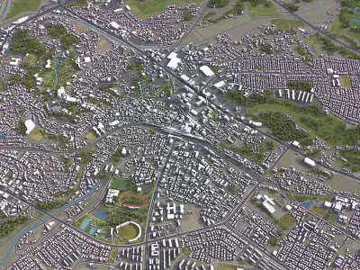 Narita Low-poly 3D model